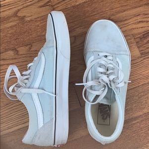 blue old fashioned vans